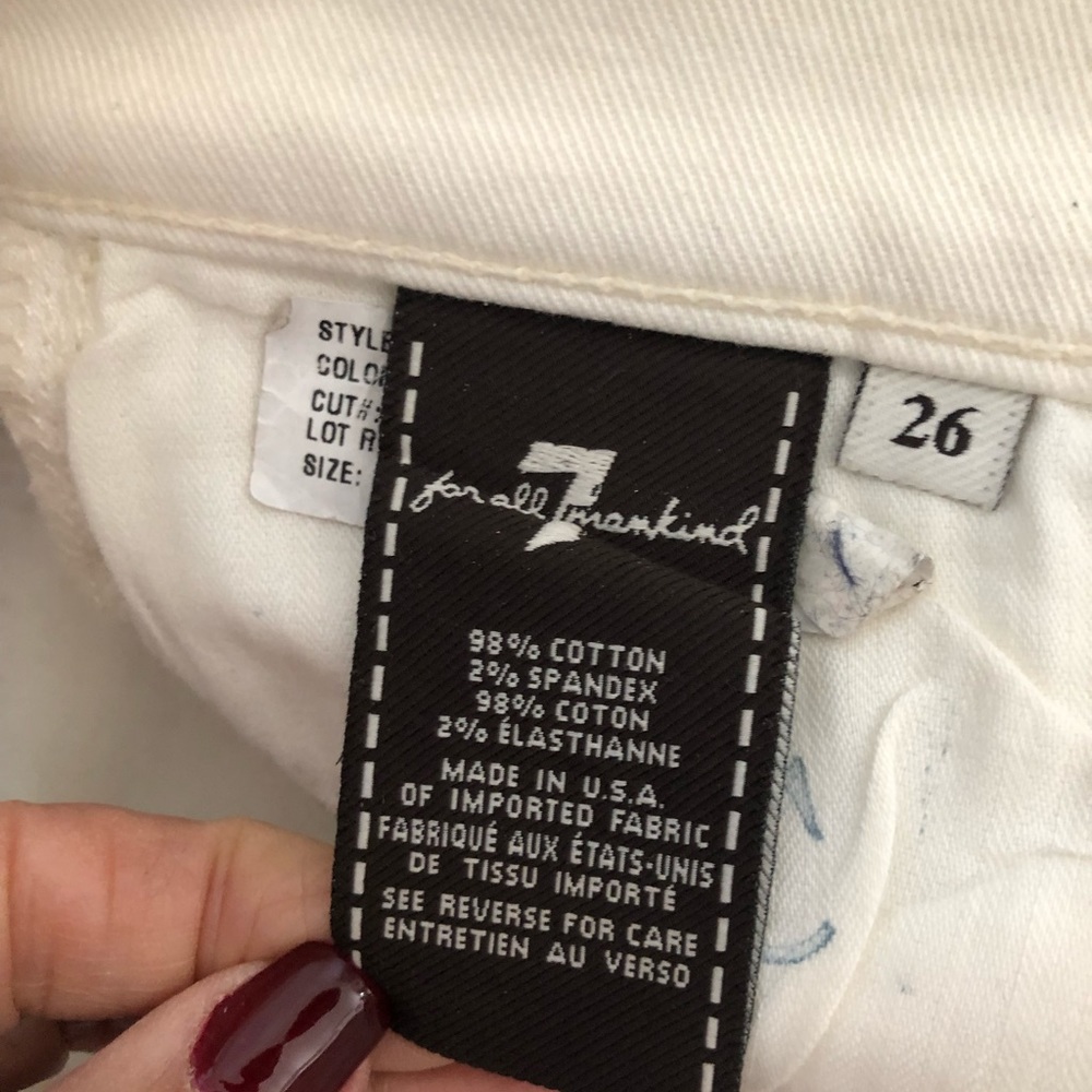 7 For All Mankind Rare Python Print Coated Jeans! - image 5